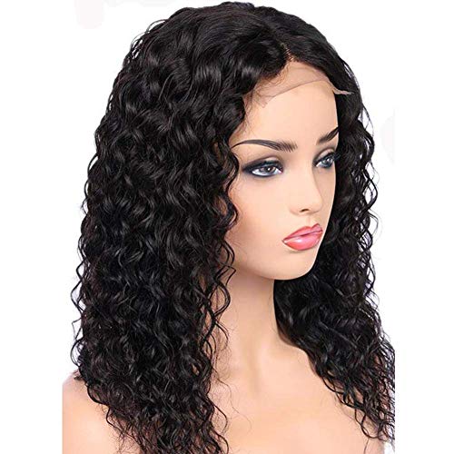 Transparent Lace 13x6 #1B Natural Black Lace Frontal Wig 180% Density